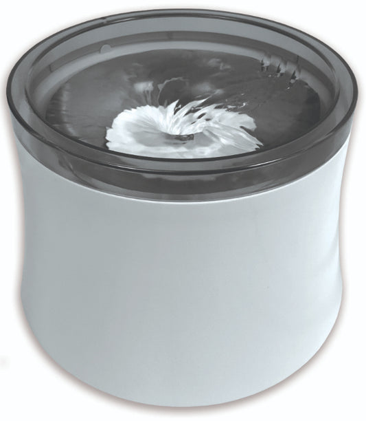 1 count Pioneer Pet White Vortex Drinking Fountain