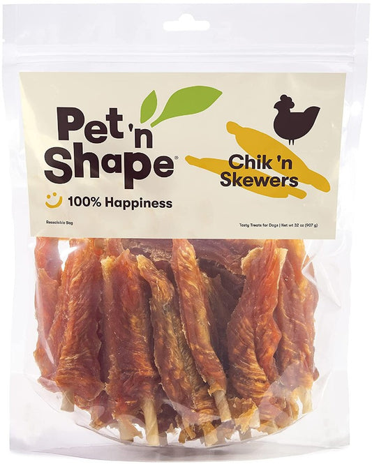 32 oz Pet n Shape Chik n Skewers Dog Treats