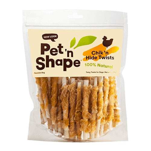 50 count Pet n Shape Chicken Hide Twists Regular