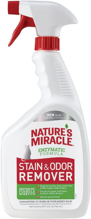 32 oz Natures Miracle Just For Cats Stain and Odor Remover