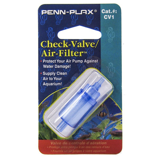 1 count Penn Plax Check Valve and Air Filter