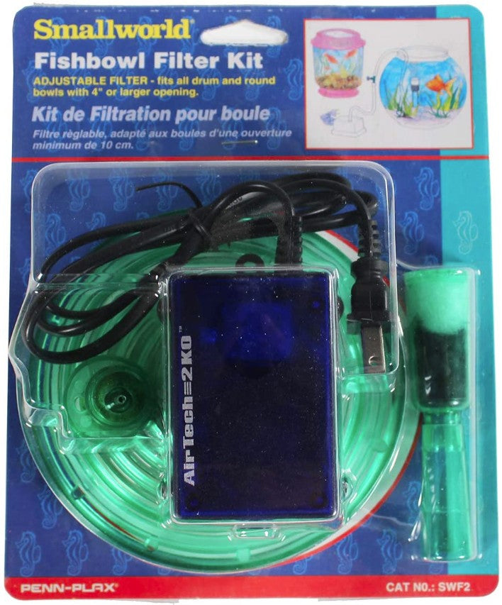 1 count Penn Plax Small World Fishbowl Filter Kit