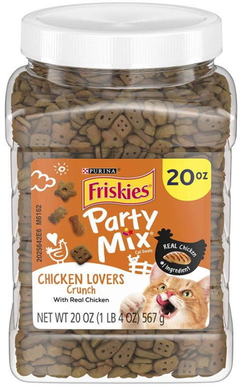 20 oz Friskies Party Mix Crunch Treats Chicken Lovers