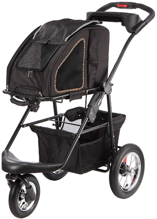 1 count Petique 5-in-1 Pet Stroller Travel System Sunset Strip