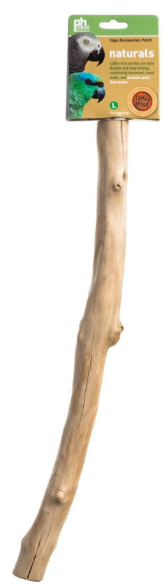 18" long - 1 count Prevue Pet Naturals Coffee Wood Straight Branch Perch