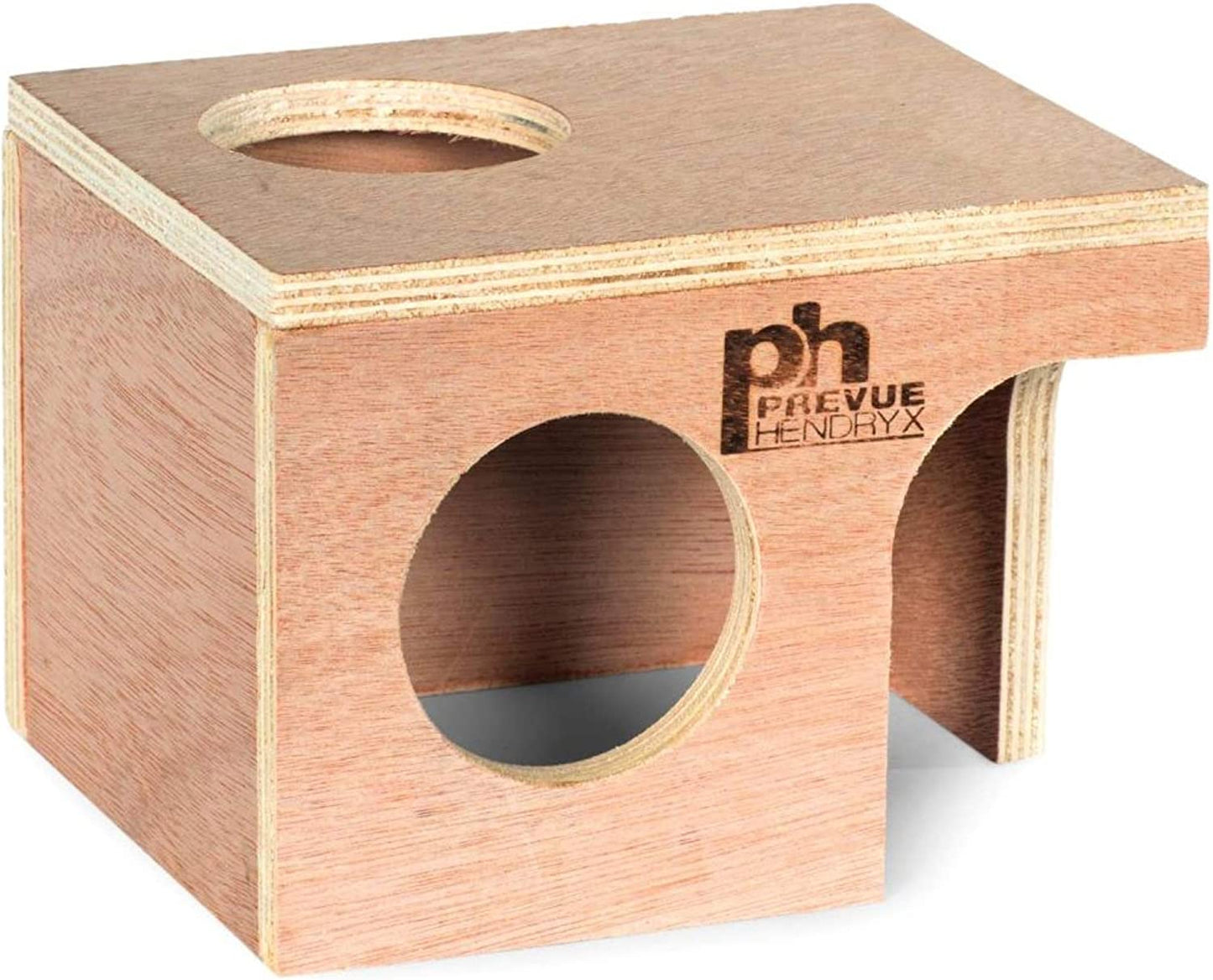 1 count Prevue Wooden Hamster and Gerbil Hut for Hiding and Sleeping Small Pets