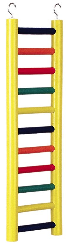 11 step - 1 count Prevue Carpenter Creations Hardwood Bird Ladder Assorted Colors