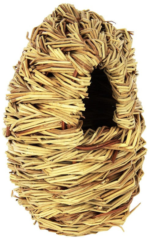 1 count Prevue Parakeet All Natural Fiber Covered Twig Nest