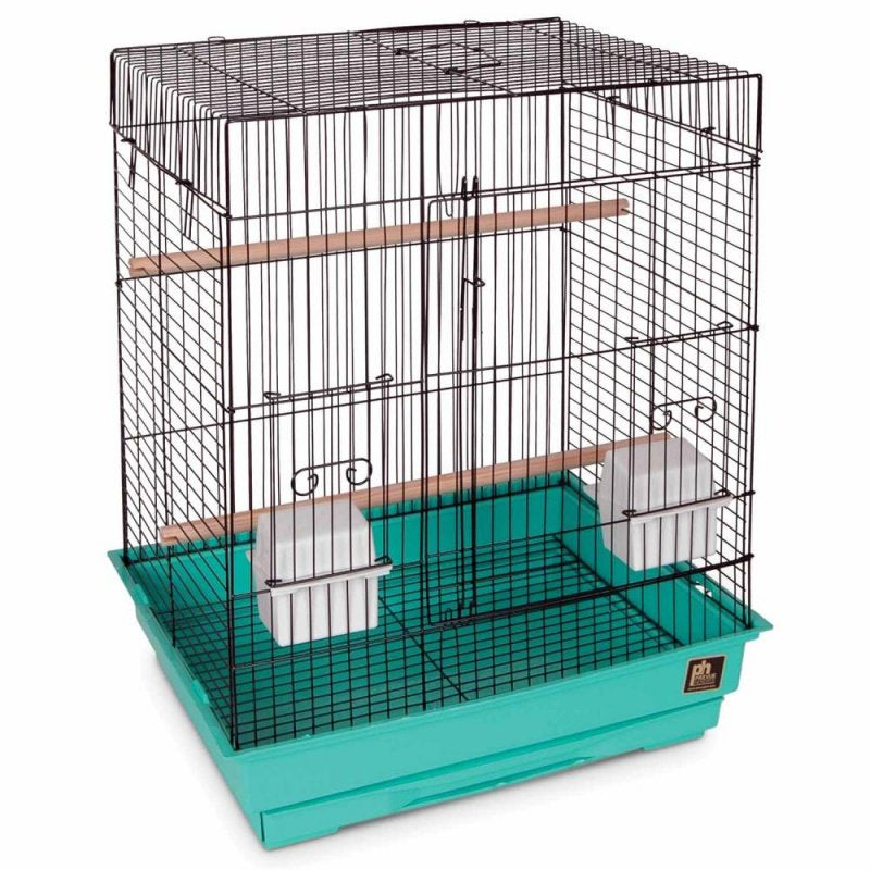 Medium - 4 count Prevue Square Top Bird Cage Assorted Colors