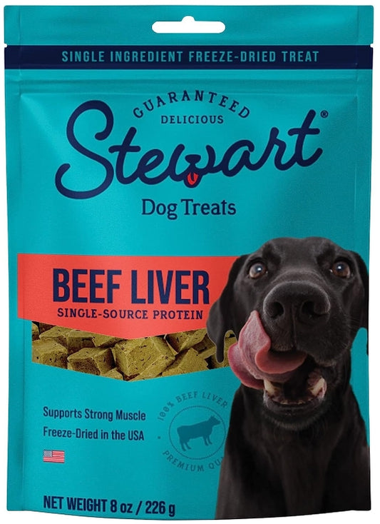 8 oz Stewart Beef Liver Freeze Dried Dog Training Treats