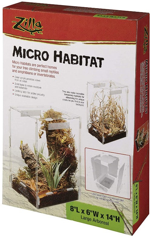 Large - 1 count Zilla Micro Habitat Arboreal Home for Tree Dwelling Small Pet