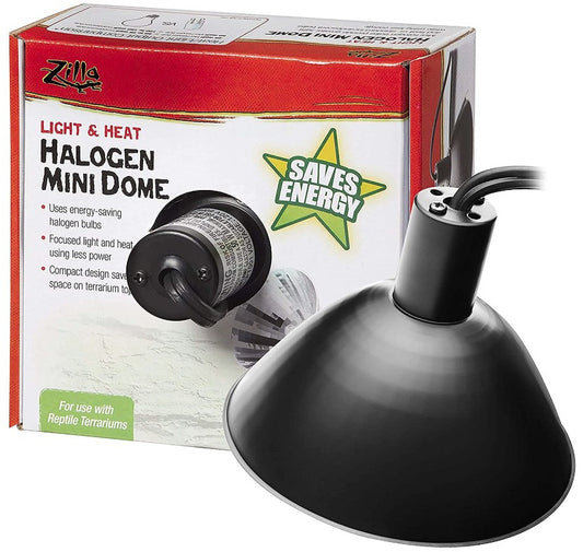 1 count Zilla Mini Halogen Mini Dome Fixture for Reptile Terrariums