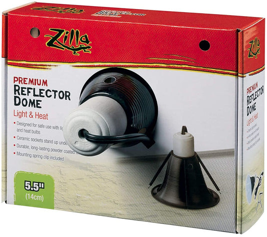 60 watt Zilla Premium Reflector Dome Provides Light and Heat for Reptiles