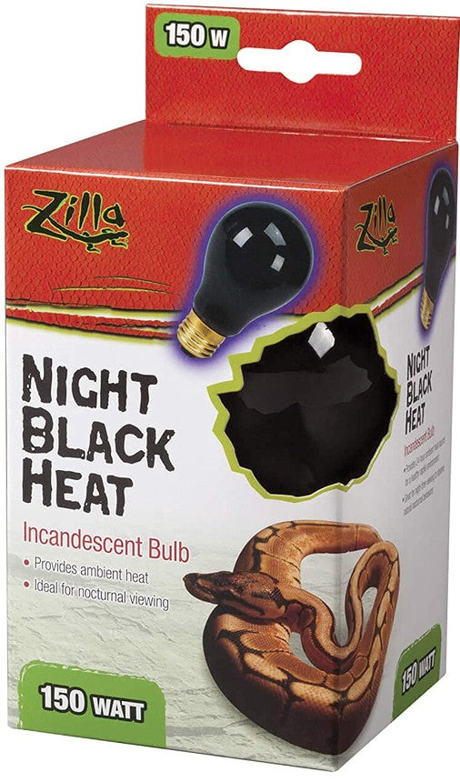 150 watt - 1 count Zilla Night Black Heat Incandescent Bulb for Reptiles