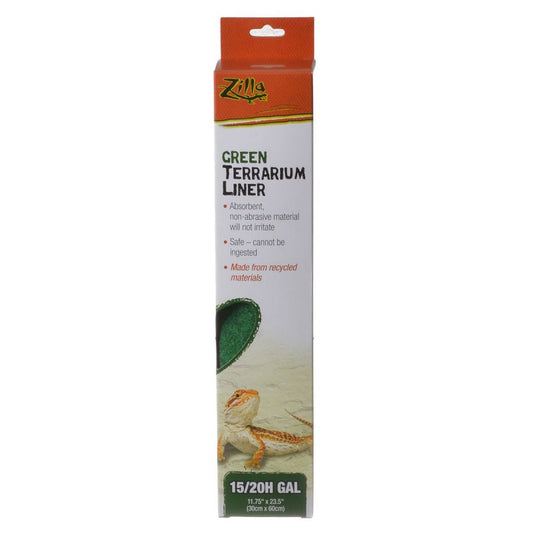 15/20H gallon - 1 count Zilla Green Terrarium Liner for Reptiles