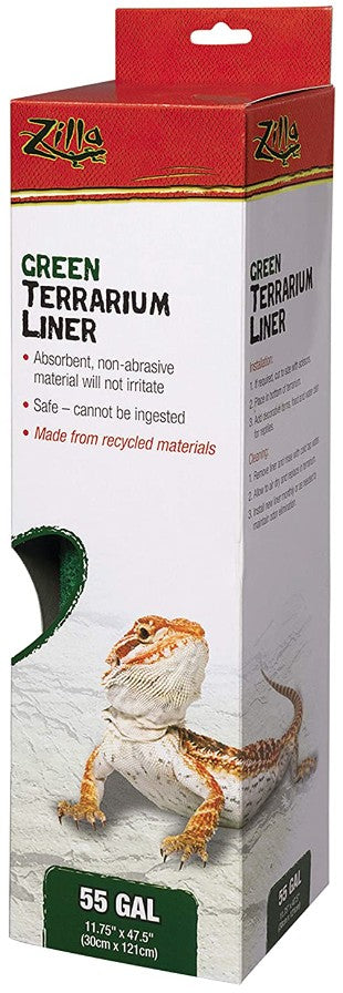 55 gallon - 1 count Zilla Green Terrarium Liner for Reptiles