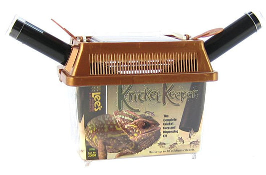 Small - 1 count Lees Kricket Keeper Complete Cricket Care and Dispensing Kit for Reptiles