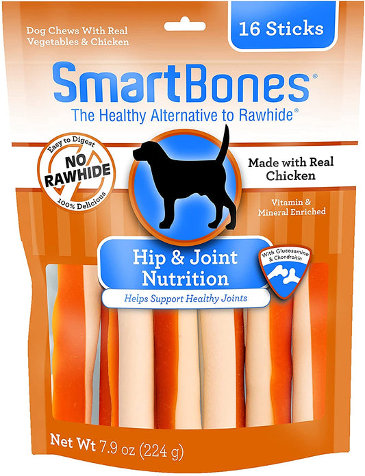 16 count SmartBones Hip and Joint Care Sticks with Chicken