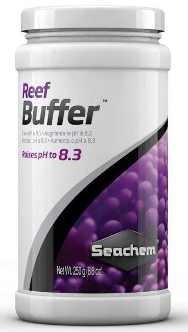 250 gram Seachem Reef Buffer Raises pH to 8.3 in Aquariums