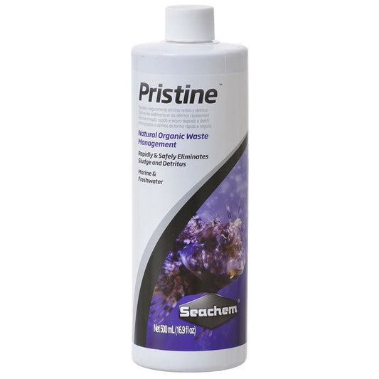 500 mL Seachem Pristine Natural Organic Waste Managment Eliminates Sludge and Detritus in Aquariums