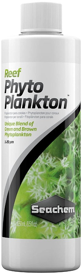 8.5 oz Seachem Reef Phytoplankton Unique Blend of Green and Brown Phytoplankton for Aquariums