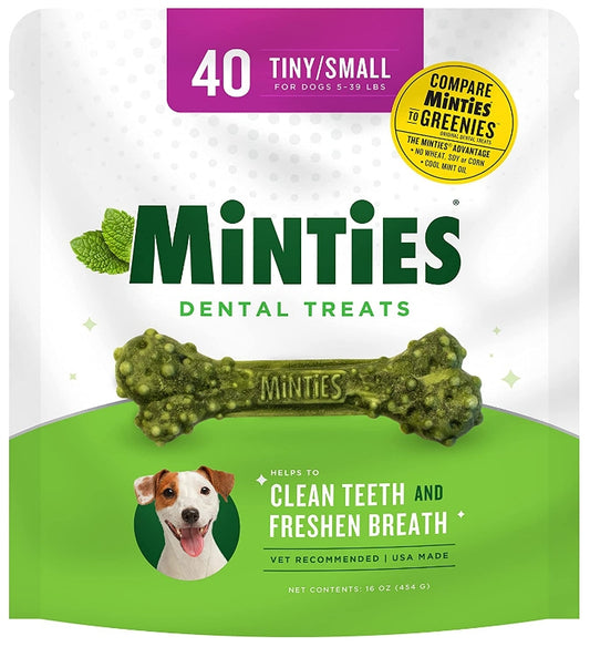 40 count Sergeants Minties Dental Treats for Dogs Tiny Small