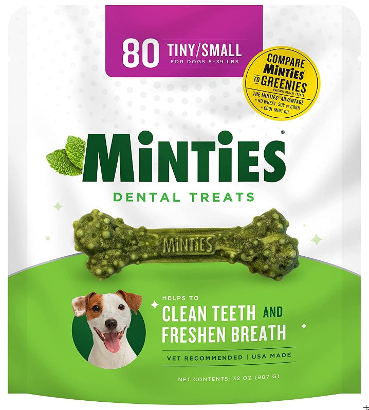 80 count Sergeants Minties Dental Treats for Dogs Tiny Small