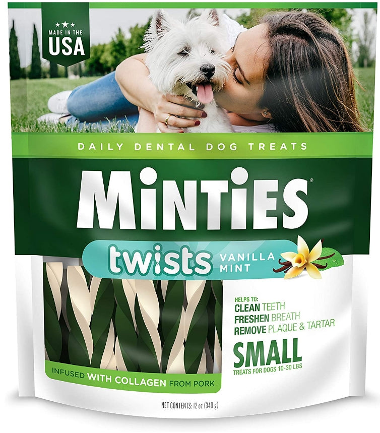 12 oz Sergeants Minties Twists Dental Treats Small