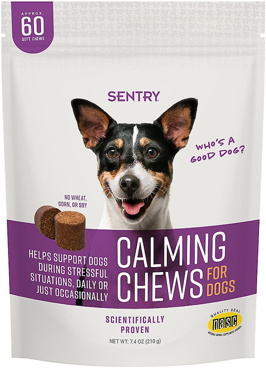 60 count Sentry Calming Chews for Dogs