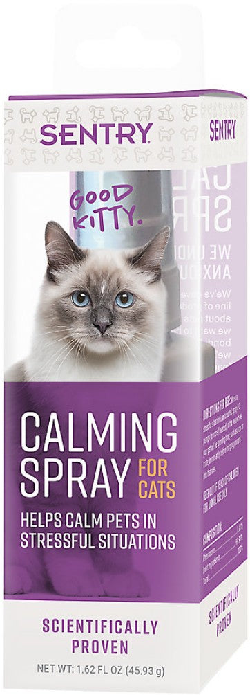 1.62 oz Sentry Calming Spray for Cats Helps Calm Pets in Stressful Situations