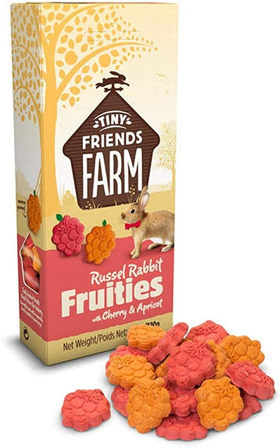 4.2 oz Supreme Pet Foods Tiny Friends Farm Russel Rabbit Fruities with Cherry and Apricot