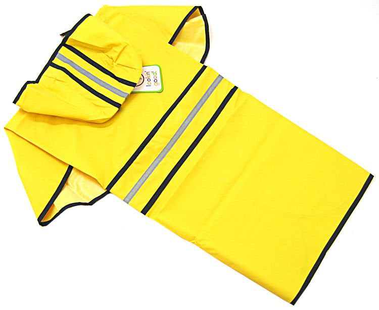 XX-Large - 1 count Fashion Pet Rainy Days Slicker Yellow Dog Rain Coat