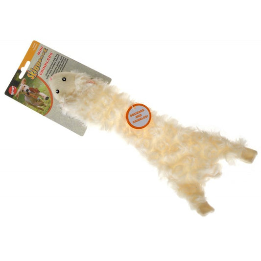 Mini - 1 count Skinneeez Crinklers Lamb Dog Toy