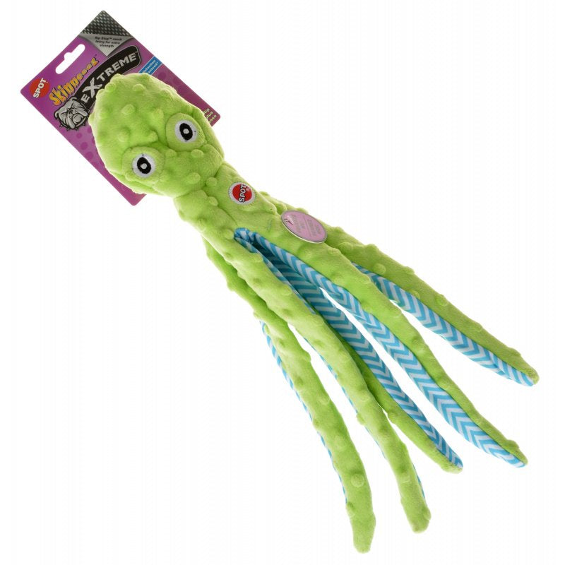 1 count Skinneeez Extreme Octopus Dog Toy Assorted Colors