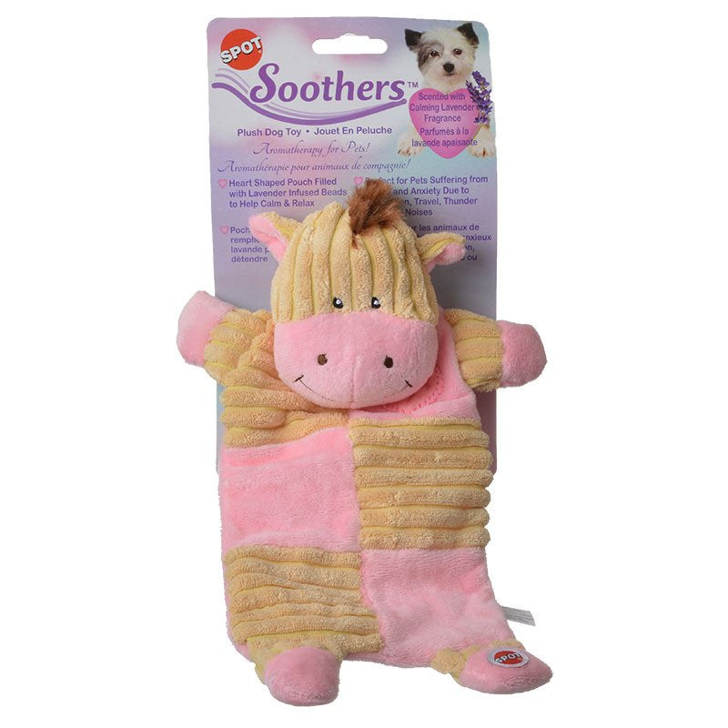 1 count Spot Soothers Crinkle Cow Plush Dog Toy