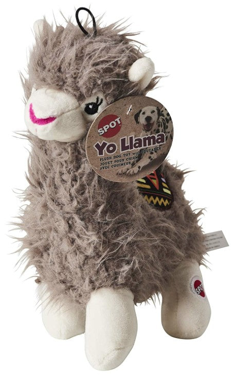 1 count Spot Yo Llama Plush Dog Toy Assorted Colors