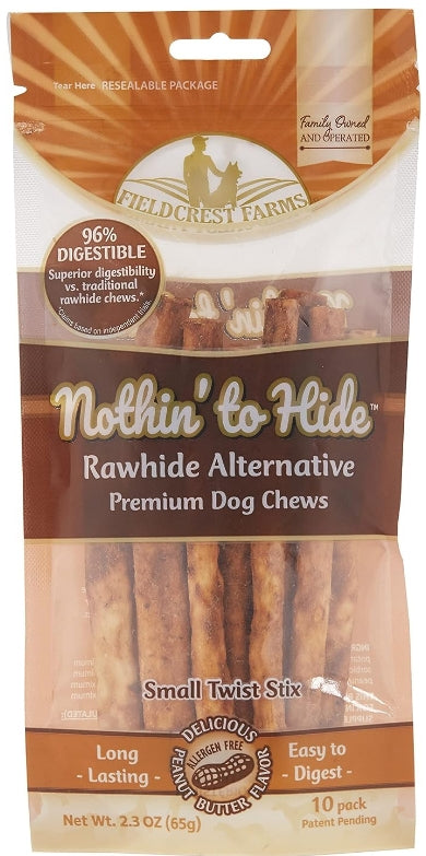 10 count Fieldcrest Farms Nothin to Hide Peanut Butter Twist Stix Small