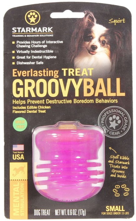 1 count Starmark Everlasting Treat Groovy Ball Small