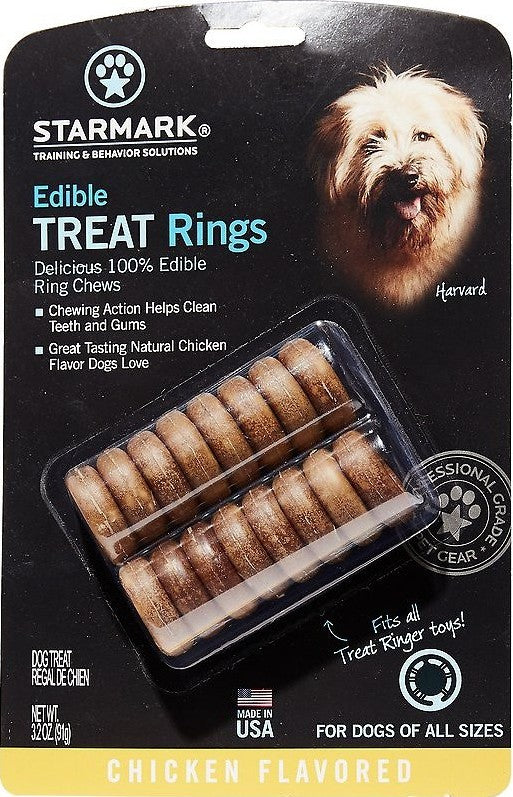 1 count Starmark Edible Treat Rings Chicken Flavor