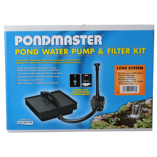 1250 gallon Pondmaster Pond Water Pump and Filter Kit