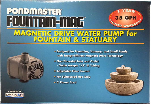 35 GPH Pondmaster Fountain-Mag Magnetic Drive Water Pump