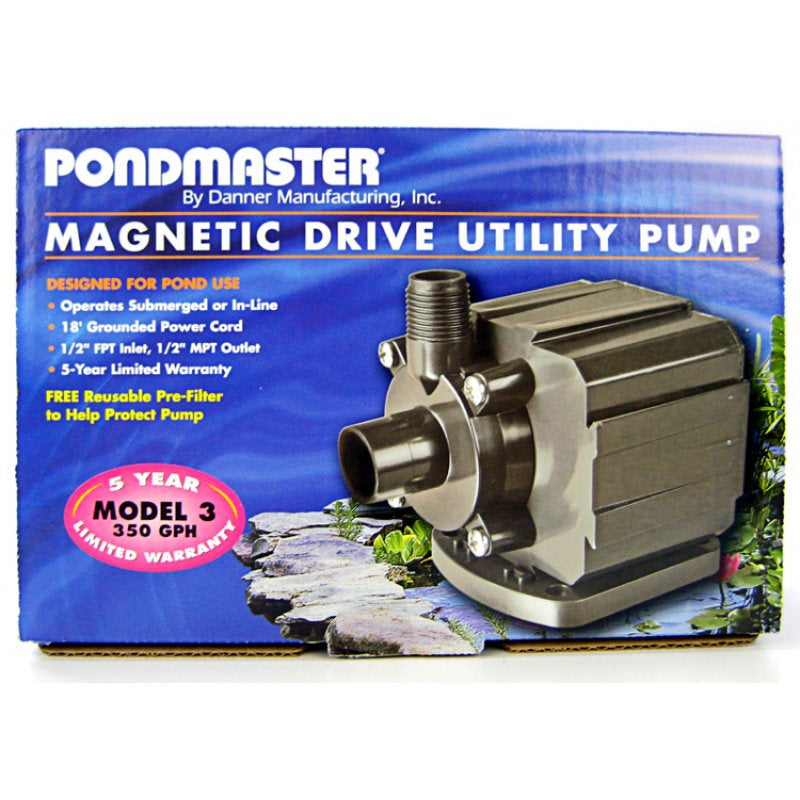 350 GPH Pondmaster Pond Mag Magnetic Drive Water Pump