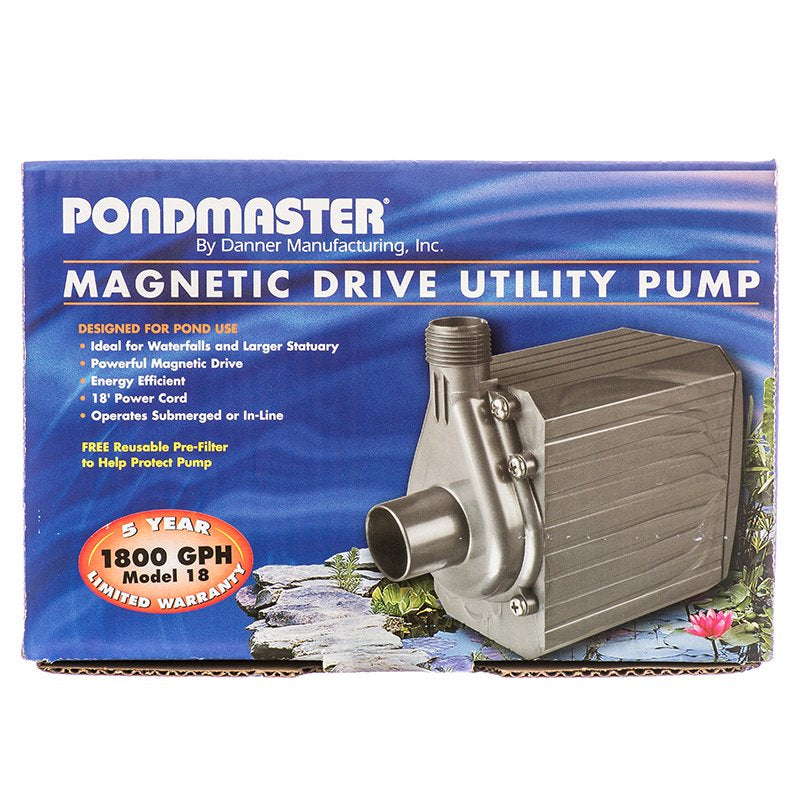 1800 GPH Pondmaster Pond Mag Magnetic Drive Water Pump