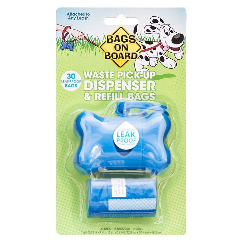 30 count Bags on Board Blue Bone Dispenser