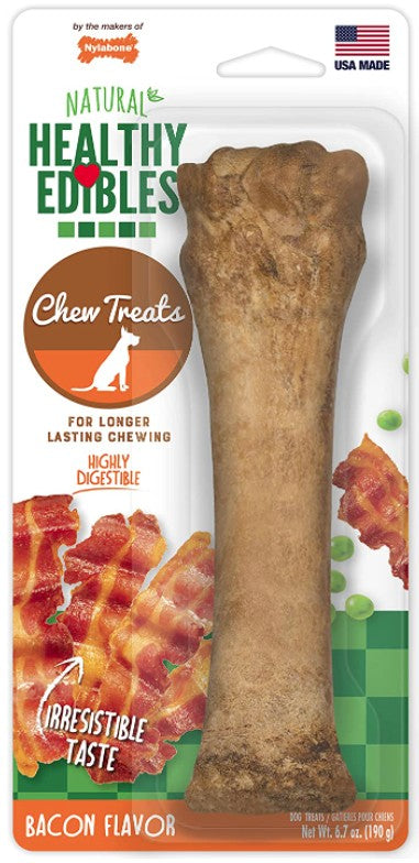 1 count Nylabone Healthy Edibles Chews Bacon Souper