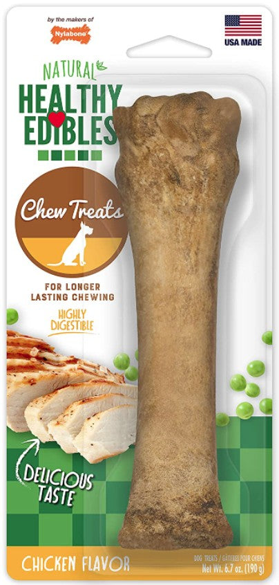 1 count Nylabone Healthy Edibles Chews Chicken Flavor Souper