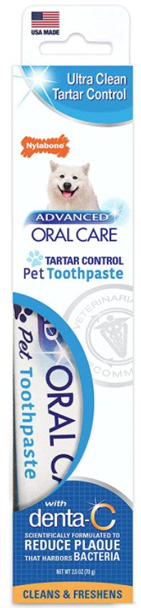 2.5 oz Nylabone Advanced Oral Care Tartar Control Toothpaste