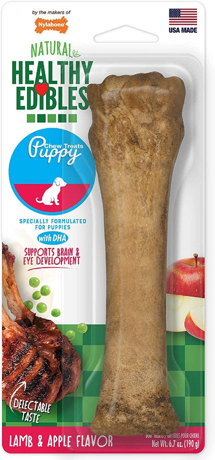 1 count Nylabone Healthy Edibles Puppy Lamb and Apple Souper