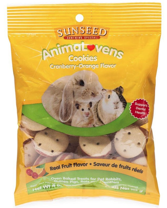 4 oz Sunseed AnimaLovens Cranberry Orange Cookies for Small Animals