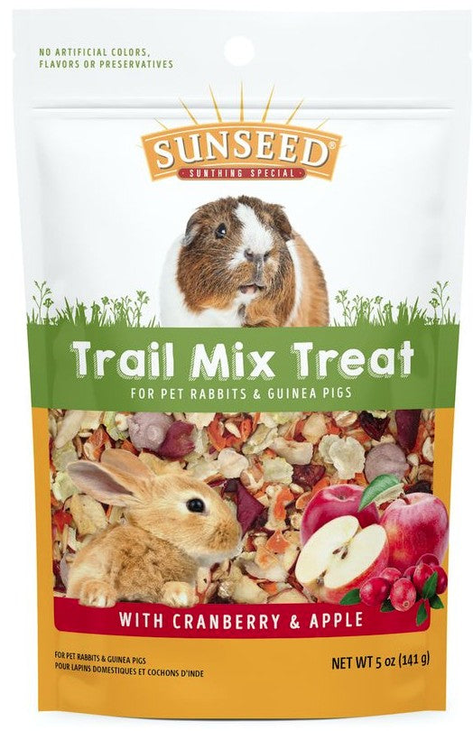 5 oz Sunseed Trail Mix Treat with Cranberry and Apple for Rabbits and Guinea Pigs